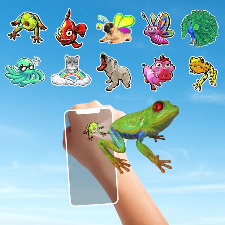 HoloToyz, tatuaże AR z dźwiękiem, Holo Heroes