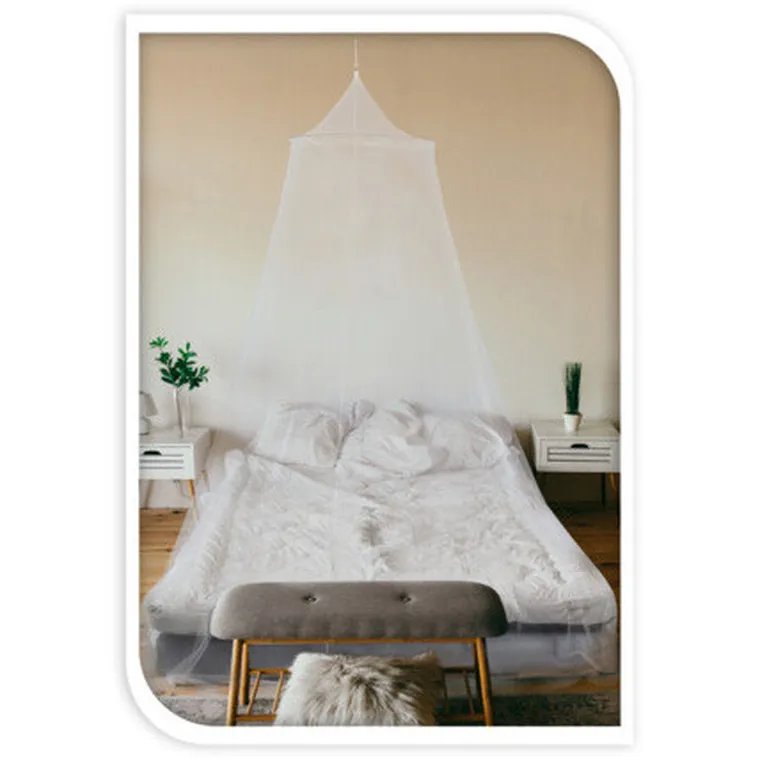Home Styling Collection, baldachim moskitiera na łóżko, king size, biały