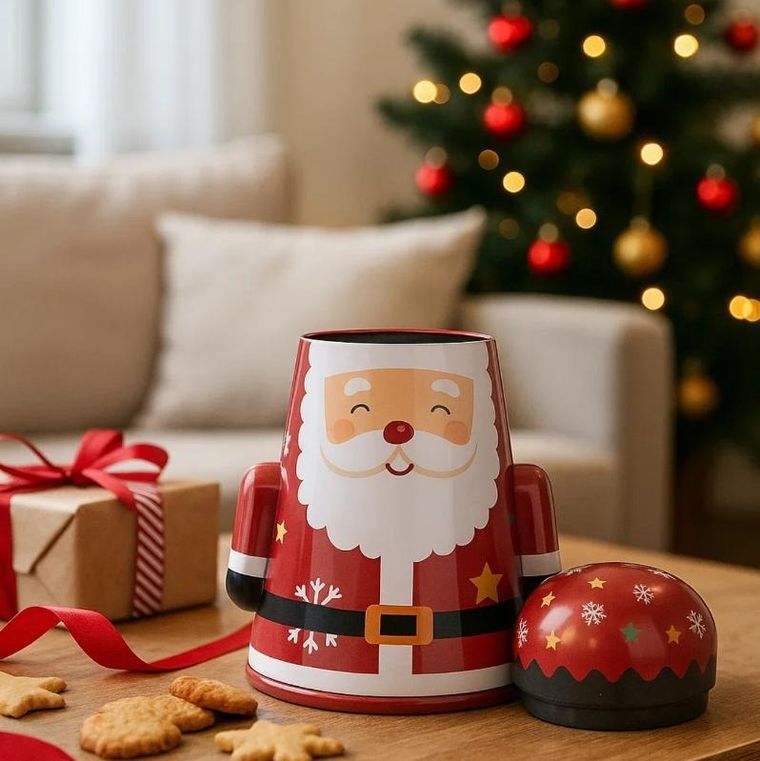Home Styling Collection, Carissima, puszka na ciastka, santa claus