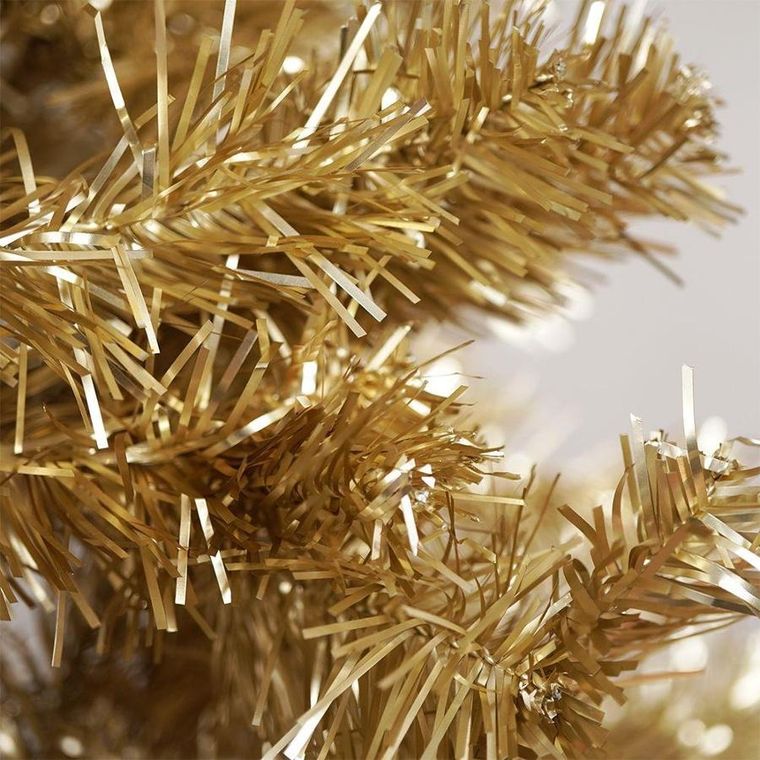 Home Styling Collection, choinka sztuczna, złota, 120 cm