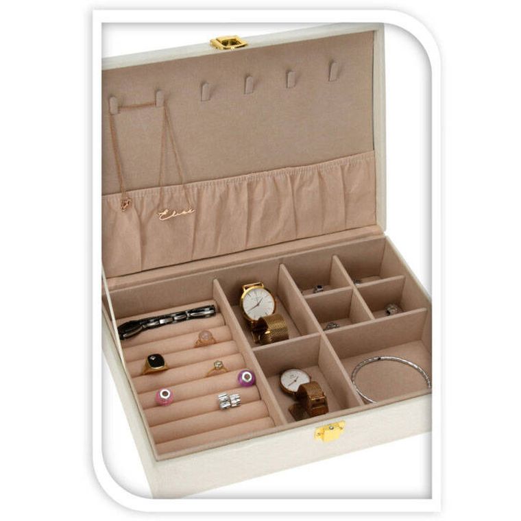 Home Styling Collection, Classic, szkatułka na biżuterię, welurowe wnętrze