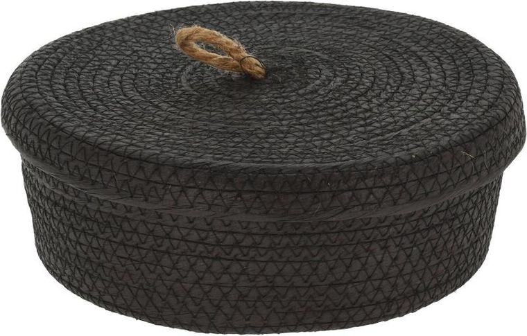 Home Styling Collection, dekoracyjne koszyki do przechowywania, jutowa pokrywka, 3 szt.