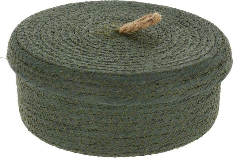 Home Styling Collection, dekoracyjne koszyki do przechowywania, jutowa pokrywka, 3 szt.