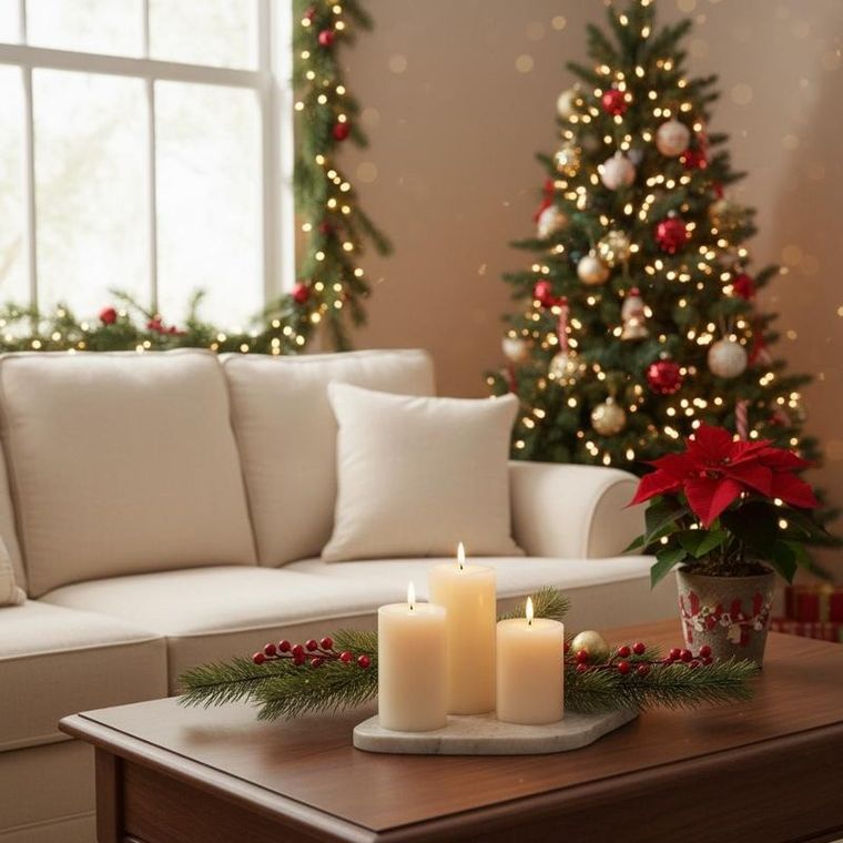 Home Styling Collection, dekoracyjne świece LED 7,5 cm, 3 szt.