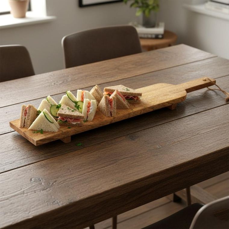 Home Styling Collection, deska do serwowania, drewniana, 68-12,5 cm