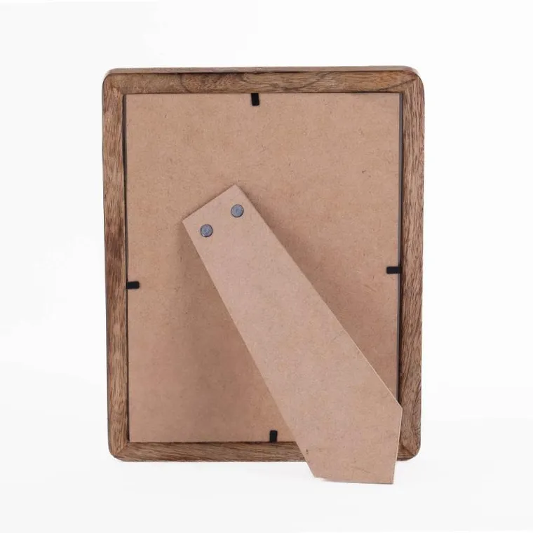 Home Styling Collection, drewniana ramka na zdjęcie, stojąca, z drewna mango, 18-2-23 cm