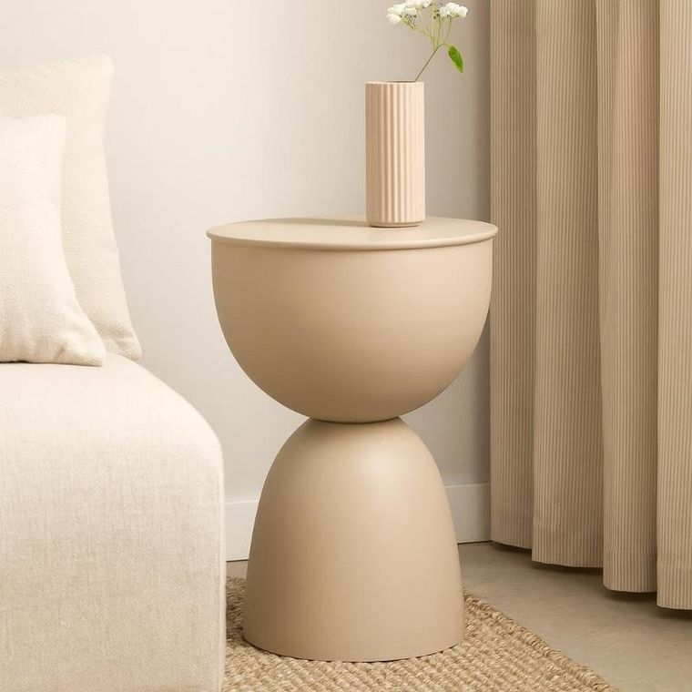 Home Styling Collection, Dune, metalowy stolik pomocniczy, 45,5 cm