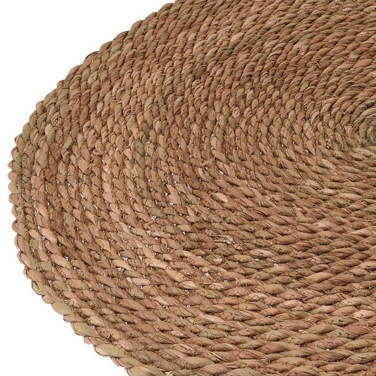 Home Styling Collection, dywan okrągły, pleciony z trawy morskiej, boho, 80 cm