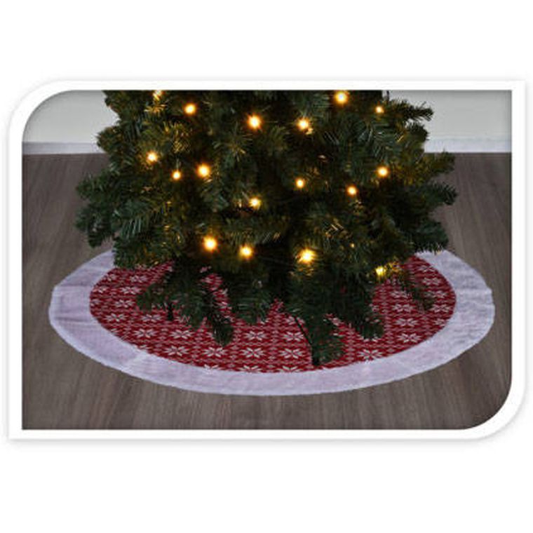 Home Styling Collection, dywanik pod choinkę, Skirt knitted, ø 100 cm