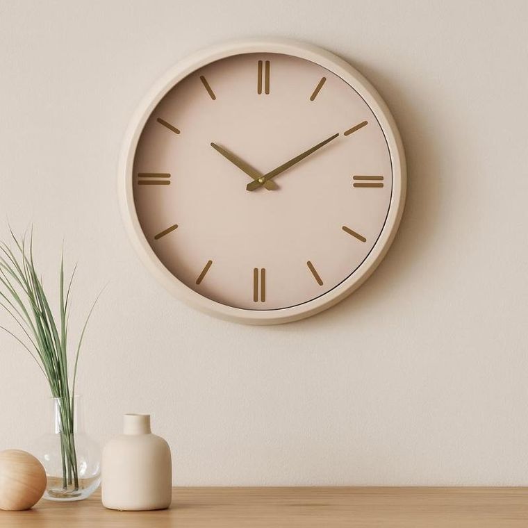 Home Styling Collection, Epoch, zegar ścienny, kremowy, 38 cm