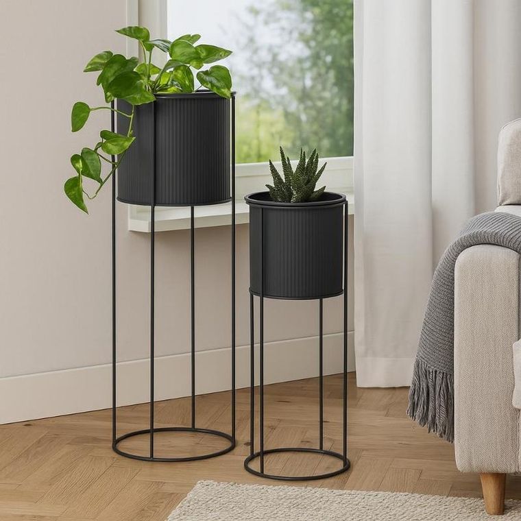 Home Styling Collection, Idem, kwietniki metalowe, 2 szt.