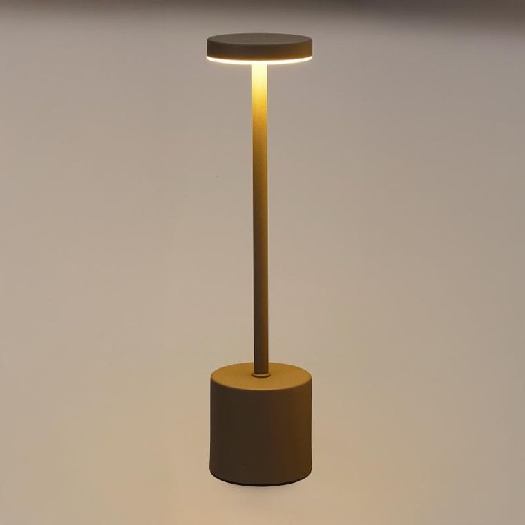 Home Styling Collection, lampka stołowa LED z ładowalną baterią, metal, 34 cm