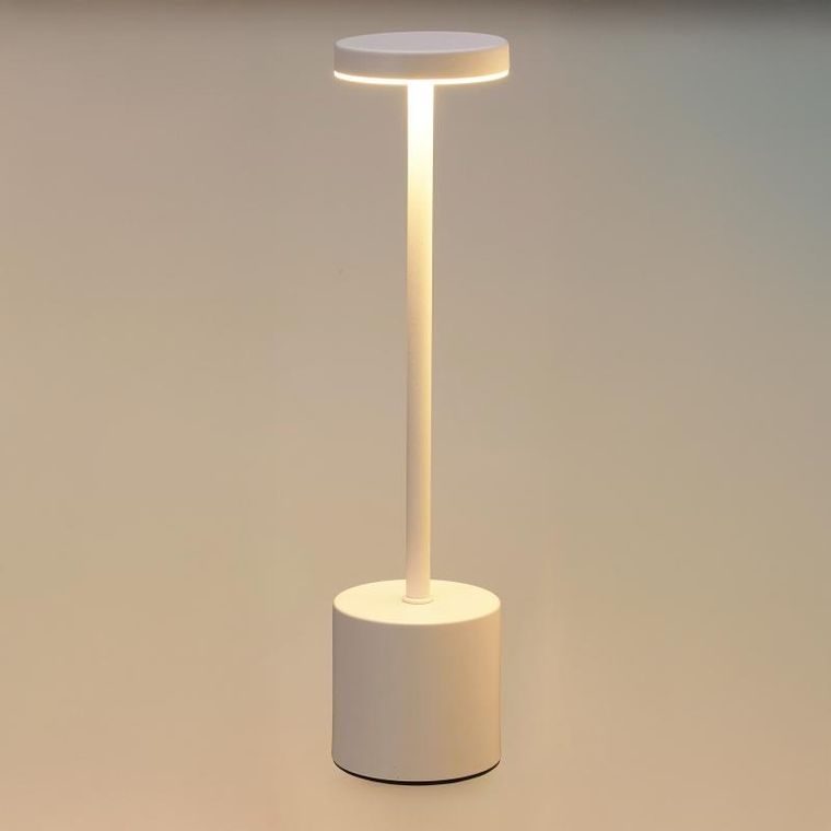 Home Styling Collection, lampka stołowa LED z ładowalną baterią, metal, 34 cm