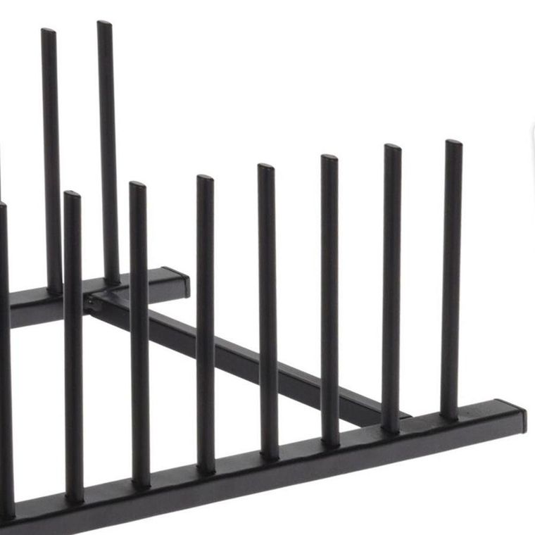 Home Styling Collection, organizer stojak, metalowy czarny loft, 34,5-12,5 cm