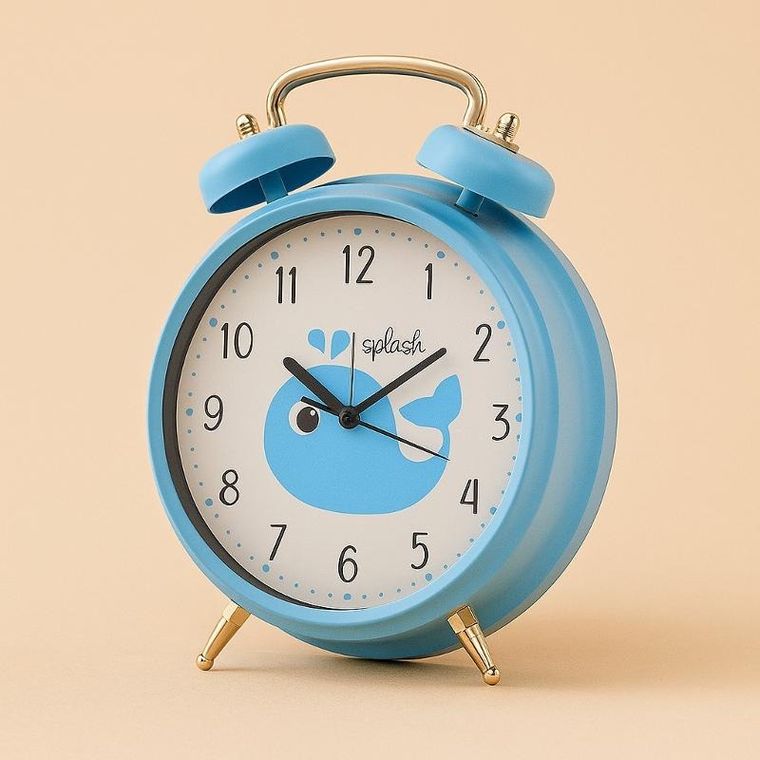 Home Styling Collection, Safi, budzik dla dzieci, niebieski, 24 cm