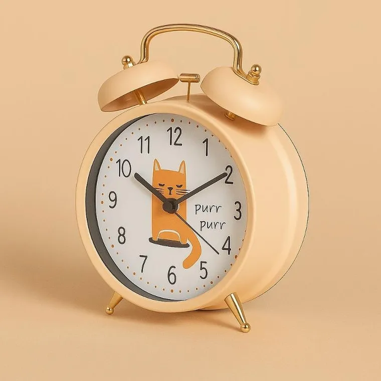 Home Styling Collection, Safi, budzik dla dzieci, pomarańczowy, 24 cm