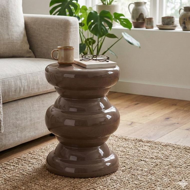 Home Styling Collection, stolik kawowwy, metalowy, 32-41,5 cm