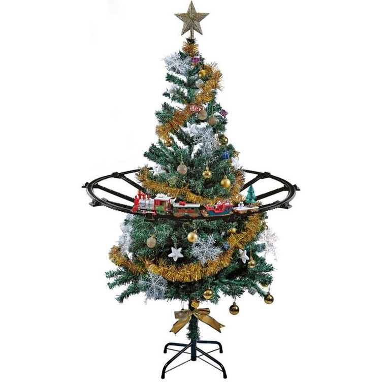 Home Styling Collection, świąteczna kolejka na choinkę, 23 elementy, 87,5 cm