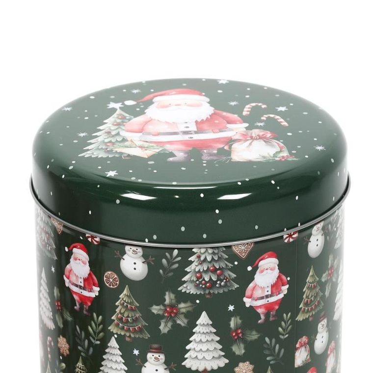 Home Styling Collection, świąteczny zestaw metalowych pojemników w różnych rozmiarach, 2 szt.