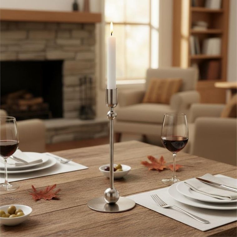 Home Styling Collection, świecznik dekoracyjny, metal, 23 cm