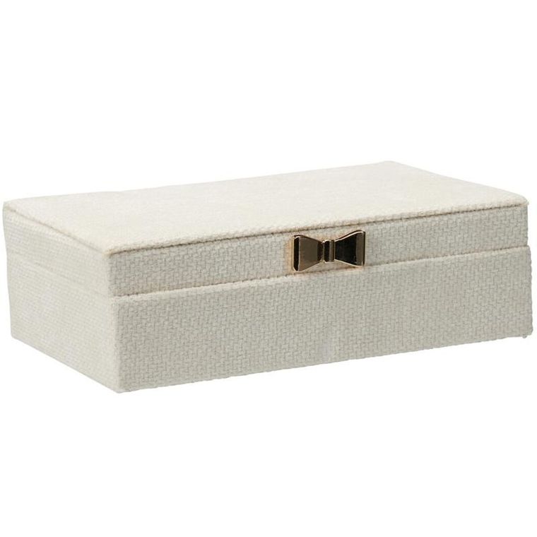 Home Styling Collection, szkatułka na biżuterię z kokardą, 25-7,5-15,5 cm
