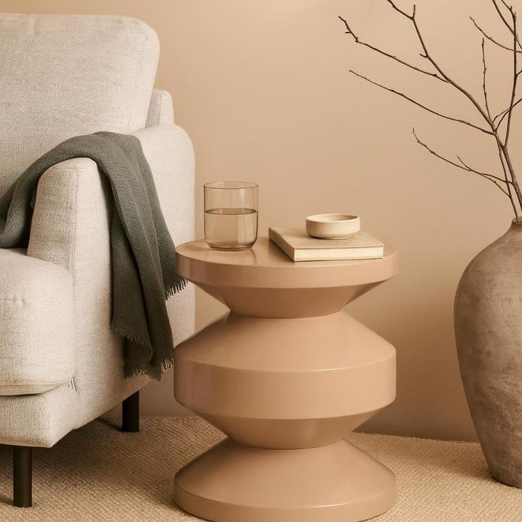 Home Styling Collection, Tafel, metalowy stolik pomocniczy, 31 cm