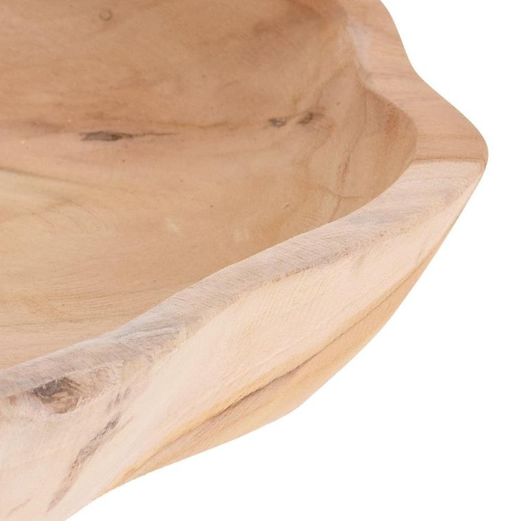 Home Styling Collection, talerz do serwowania z drewna tekowego, 35-30 cm