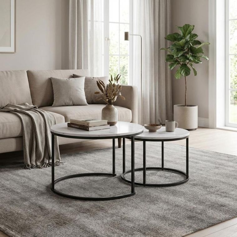 Home Styling Collection, Tvilling, zestaw stolików bocznych, 2 szt.