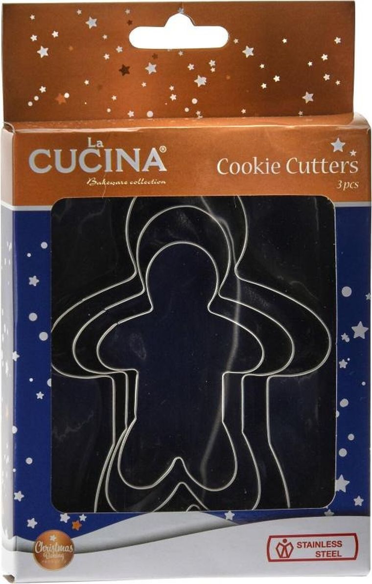 Home Styling Collection, wykrawaczki do ciastek, motyw świąteczny, 3 szt.