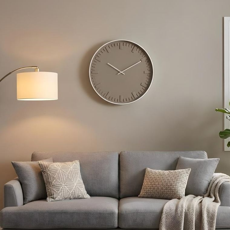 Home Styling Collection, zegar ścienny, biały, 40 cm