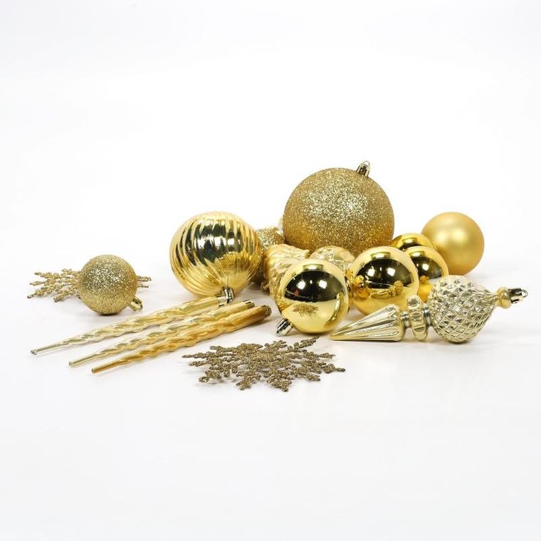 Home Styling Collection, zestaw ozdób świątecznych, 57 szt.