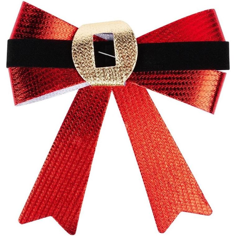 Home Styling Decoration, kokarda dekoracyjna świąteczna, 10-10 cm, 3 szt.