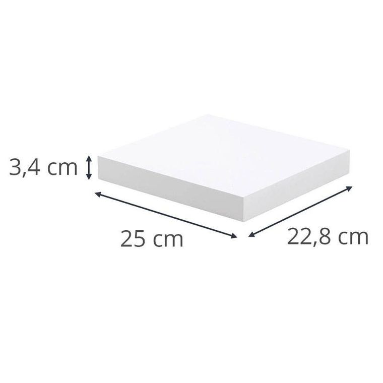 Homea, półka wisząca na ścianę z MDF, dł. 25 cm