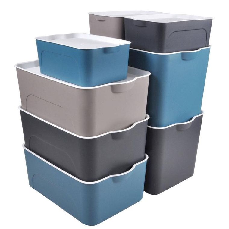 Homea, pudełko z tworzywa sztucznego z bambusowym wiekiem, 5l