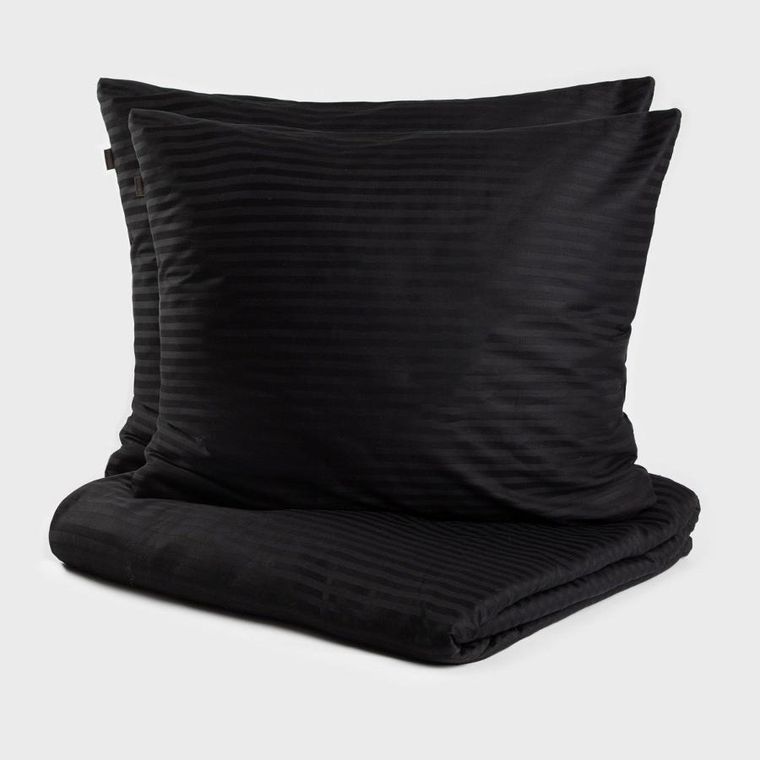 Homla, Agnes, pościel, satynowa czarna, 220-200 cm