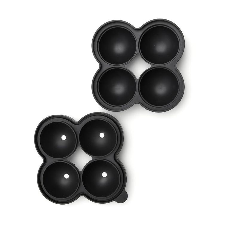 Homla, Alcole, forma na 4 kule silikonowa, czarna, 16-16 cm