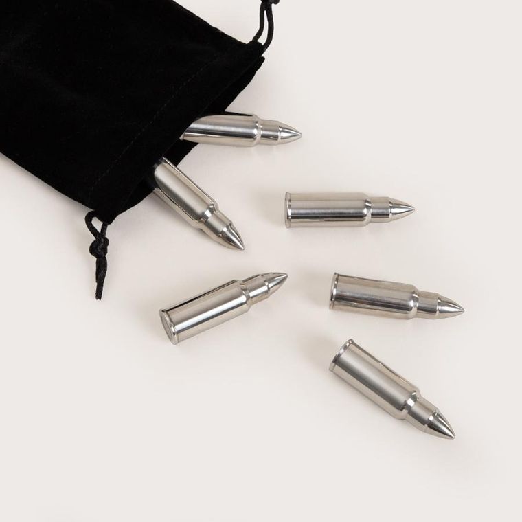 Homla, Alcole, naboje chłodzące do drinków, z woreczkiem i szczypcami, 7 elementów