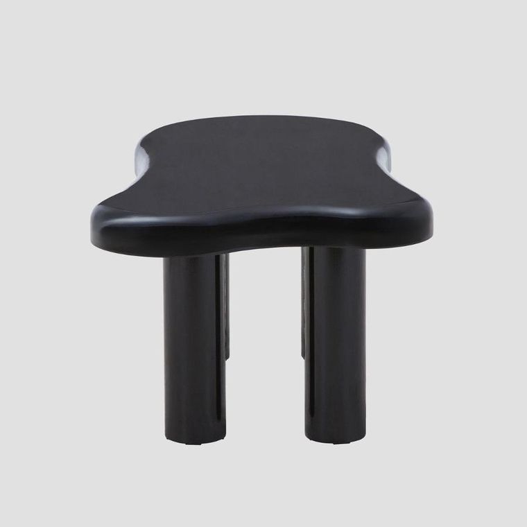 Homla, Alto, stolik kawowy, lakierowany, czarny, 100-60-45 cm