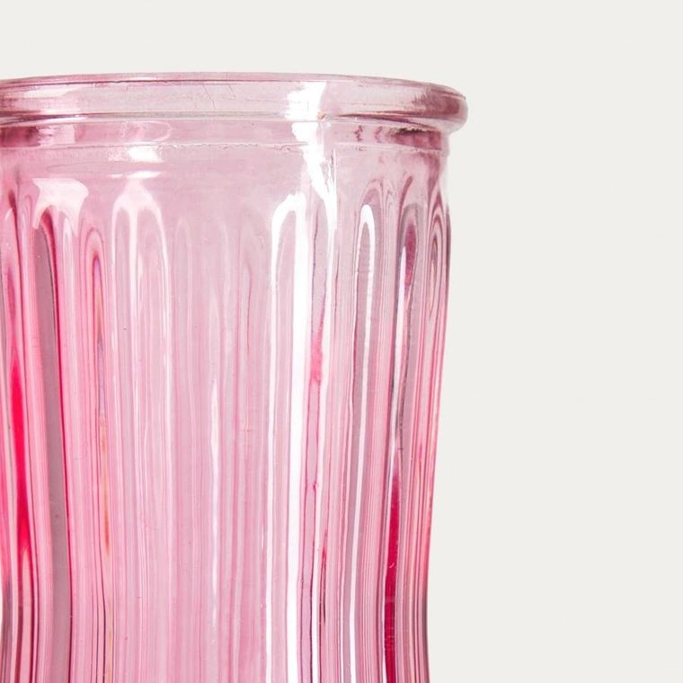 Homla, Amily, wazon, szklany różowy, 6,5-23 cm