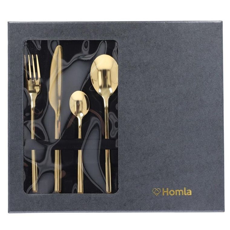 Homla, Aperi, sztućce, złote, 24 szt.