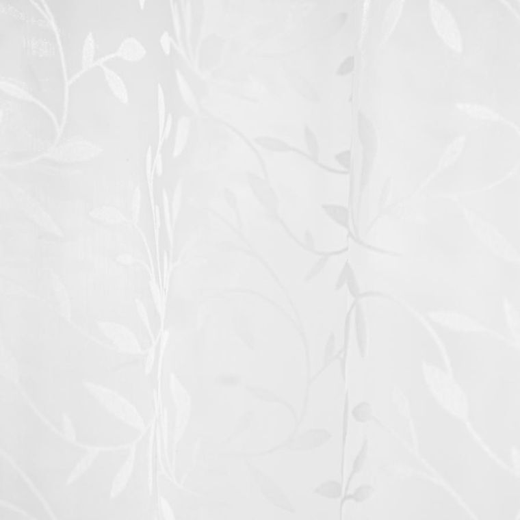 Homla, B2 Essentials Voal With Flock, Rings, firanka, biała woal z nadrukiem, 140-250 cm