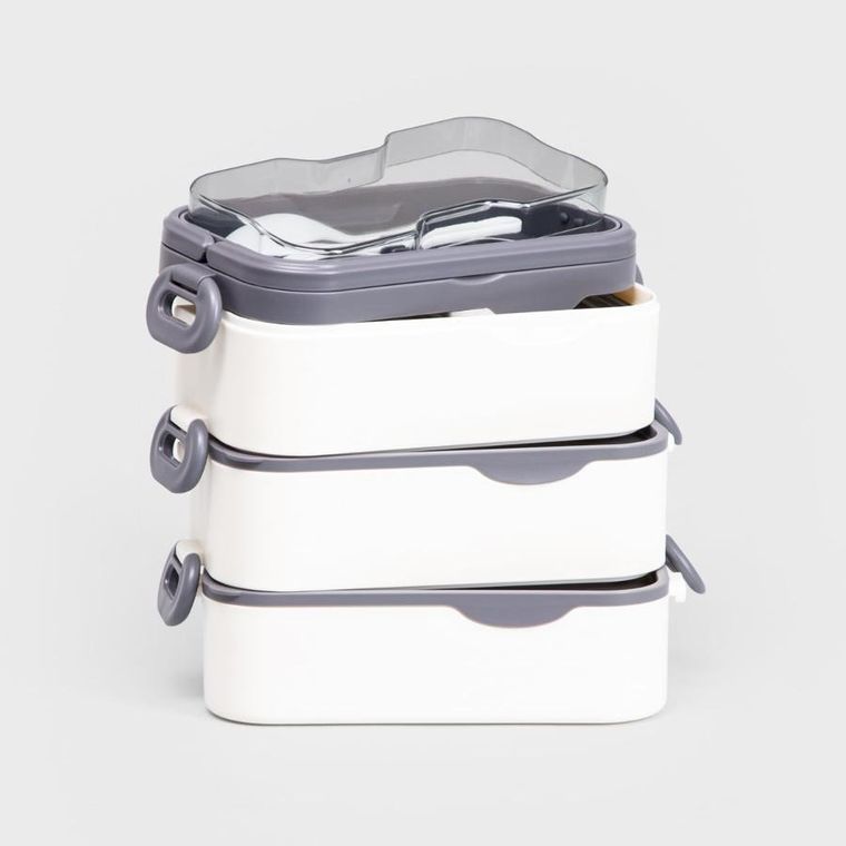 Homla, B2 Mesa, lunchbox, trzypiętrowy, 2l