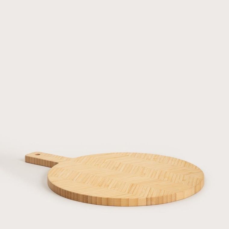 Homla, Bambou, deska do krojenia, okrągła, w jodełkę, 30-40 cm