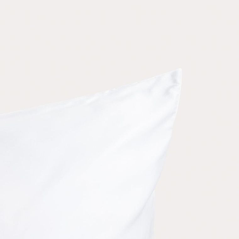 Homla, Bamsa, pościel, gładka z satyny bambusowej biała, 160-200 cm