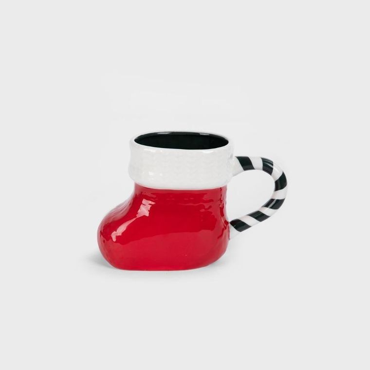 Homla, Bargos, kubek, skarpeta świąteczna czerwona, 0,45l