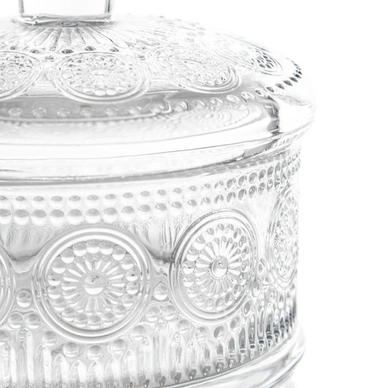 Homla, Barrel, pojemnik, szklany z pokrywką, 13 x 9,5