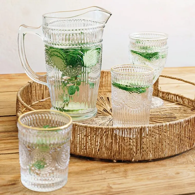 Homla, Barrel, Szklanka wysoka ze złotą krawędzią 0,35 L