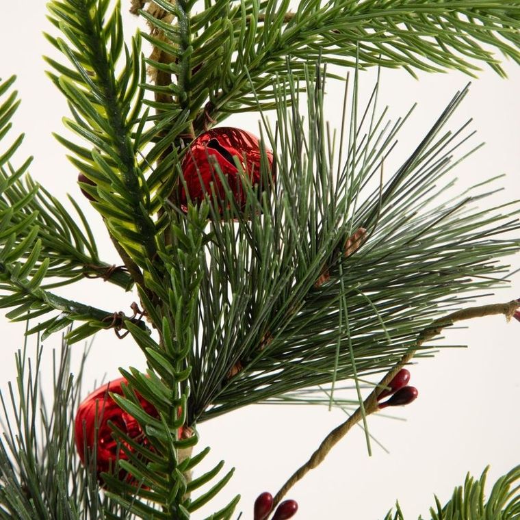 Homla, Bell, gałązka z czerwonymi dzwonkami, 62 cm, 751325