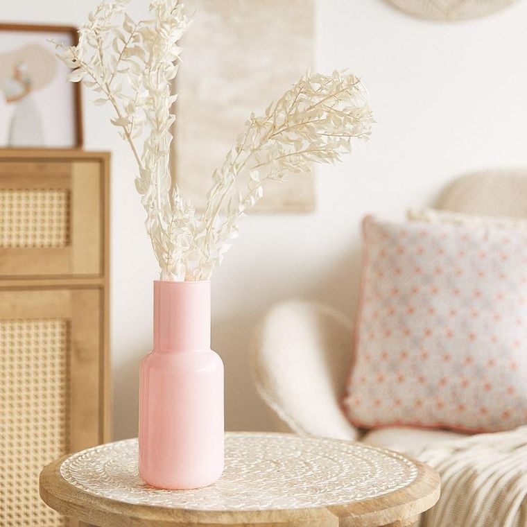 Homla, Belly, wazon, szklany różowy, 9-21 cm