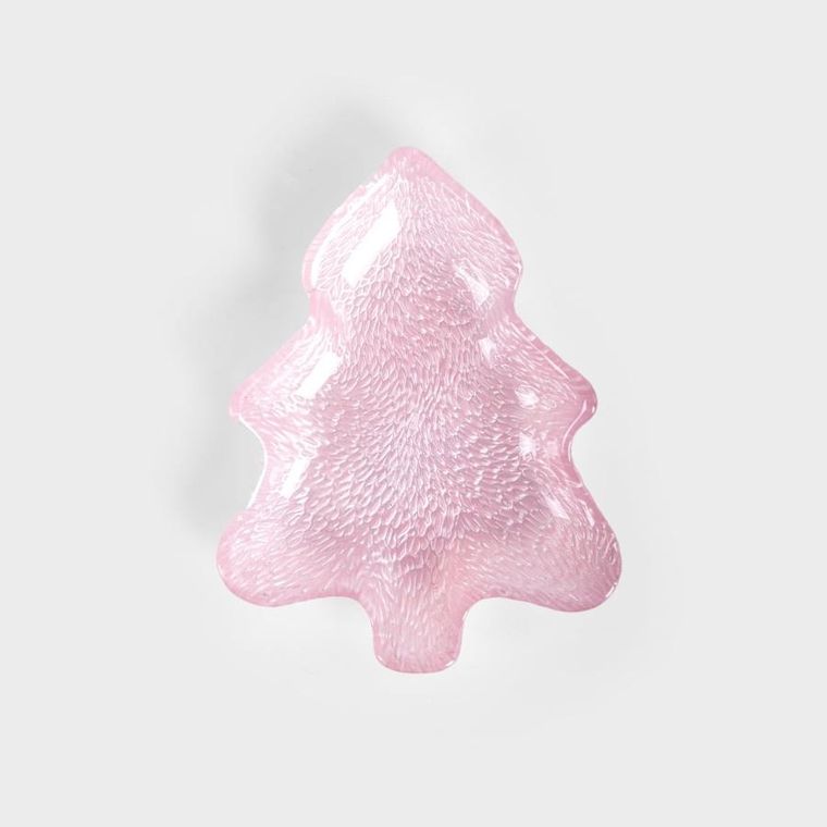 Homla, Blits, talerzyk, choinka różowa mała, 16 cm